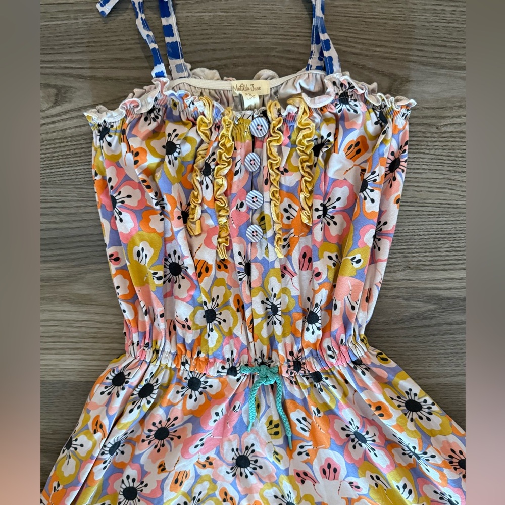 Matilda Jane Tell Me More Floral Maxi Dress The Adventure Begins Girls size 8 - Picture 10 of 15
